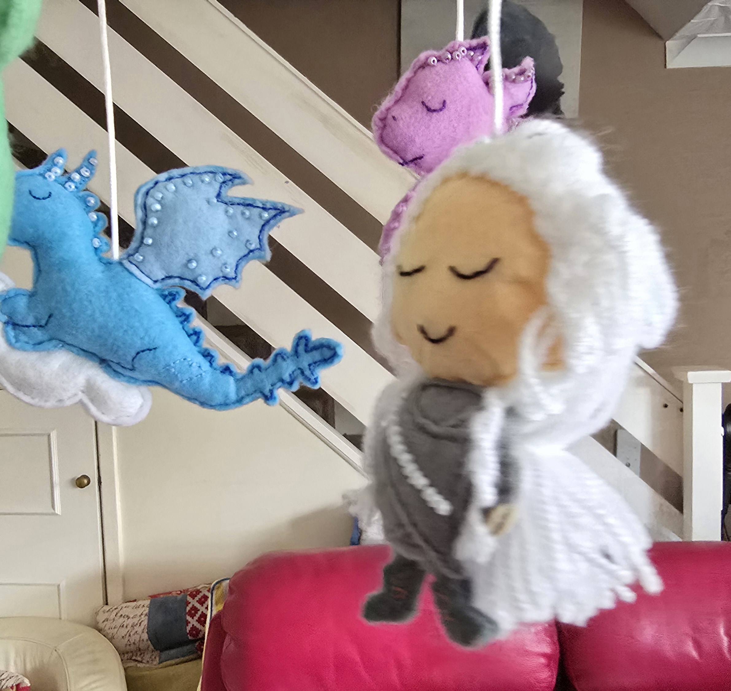 Fantasy Inspired Felt Nursery Mobile - Image 2