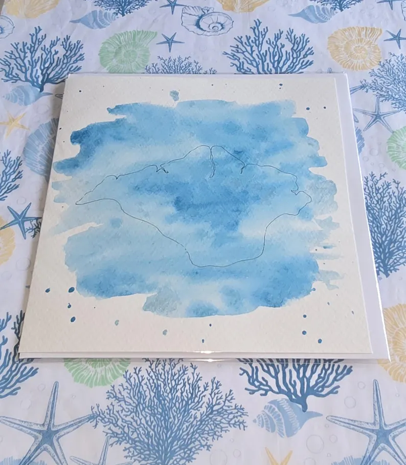 Handpainted Watercolour Isle of Wight Greeting Card - Image 8